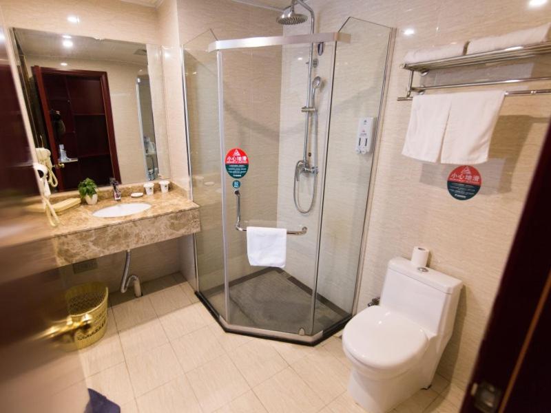 Greentree Inn Anhui Guangde Zhongyang Lecheng Business Hotel Exterior foto