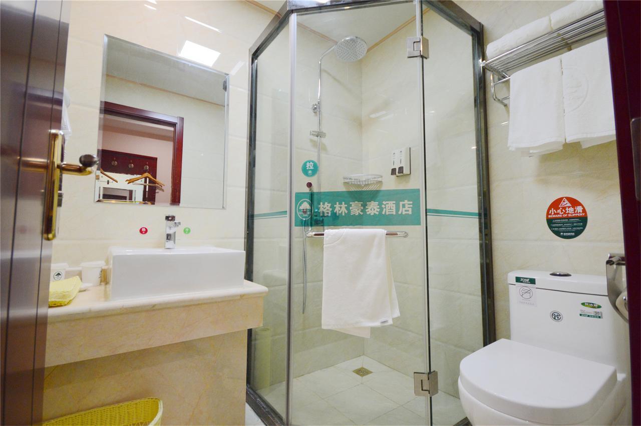 Greentree Inn Anhui Guangde Zhongyang Lecheng Business Hotel Exterior foto