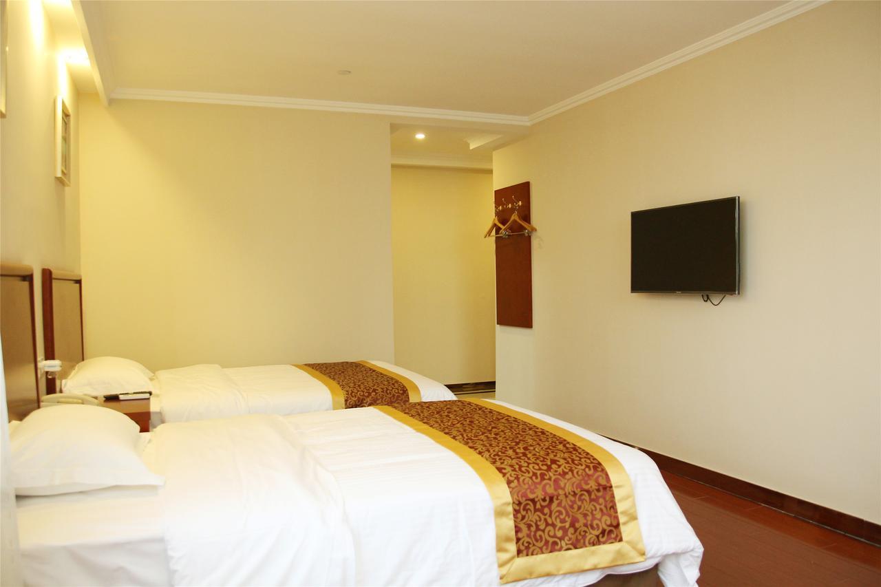 Greentree Inn Anhui Guangde Zhongyang Lecheng Business Hotel Exterior foto