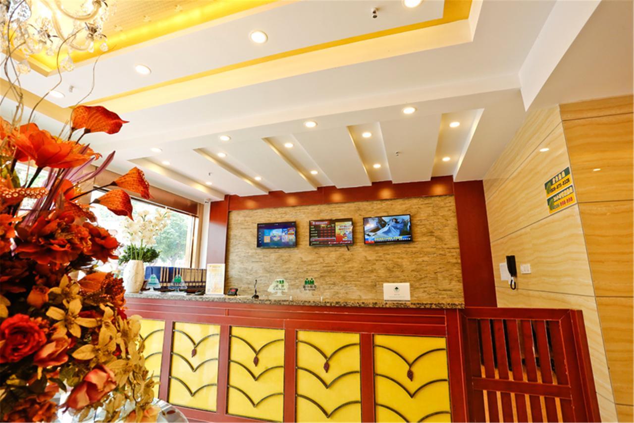 Greentree Inn Anhui Guangde Zhongyang Lecheng Business Hotel Exterior foto