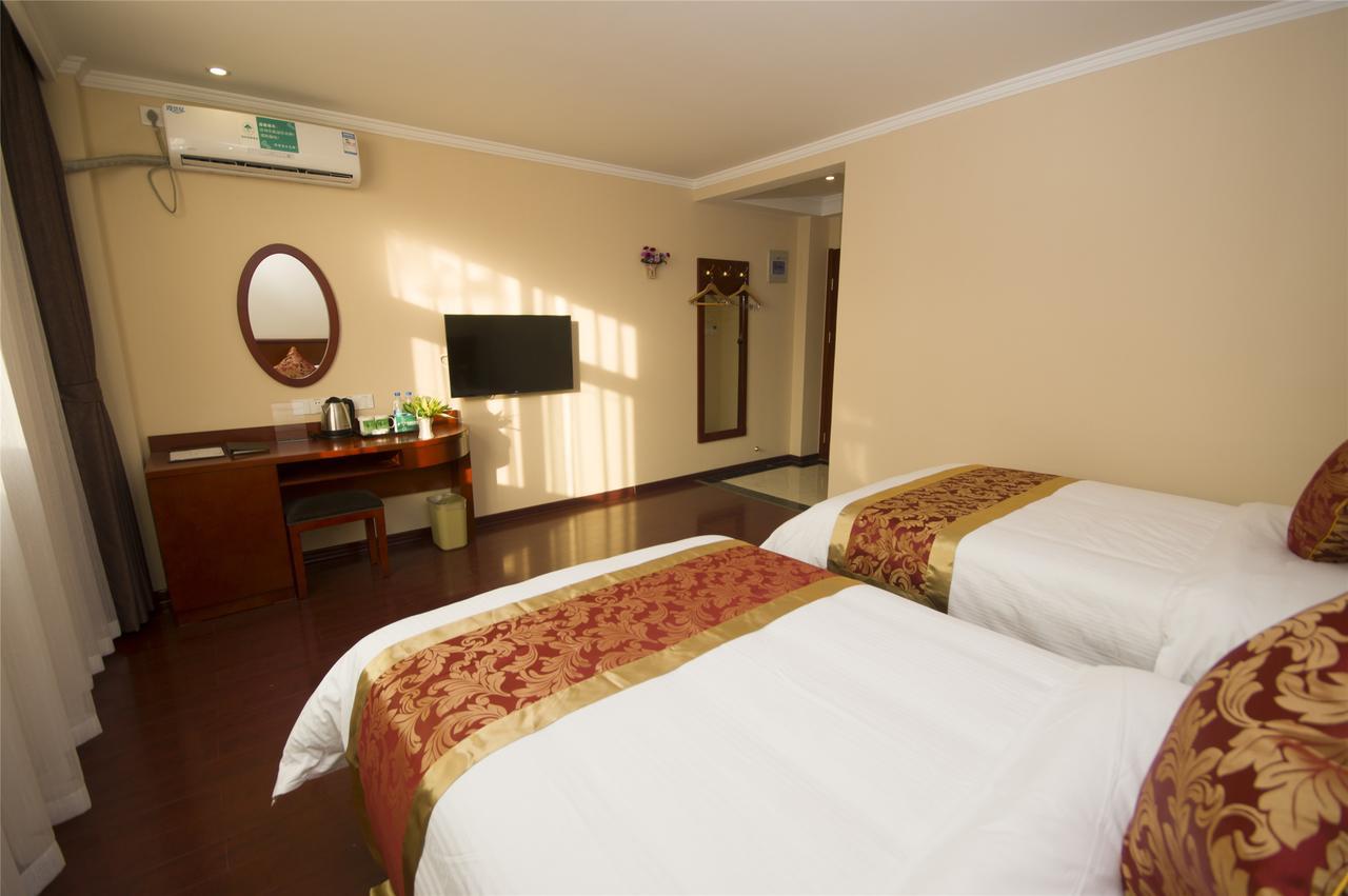 Greentree Inn Anhui Guangde Zhongyang Lecheng Business Hotel Exterior foto