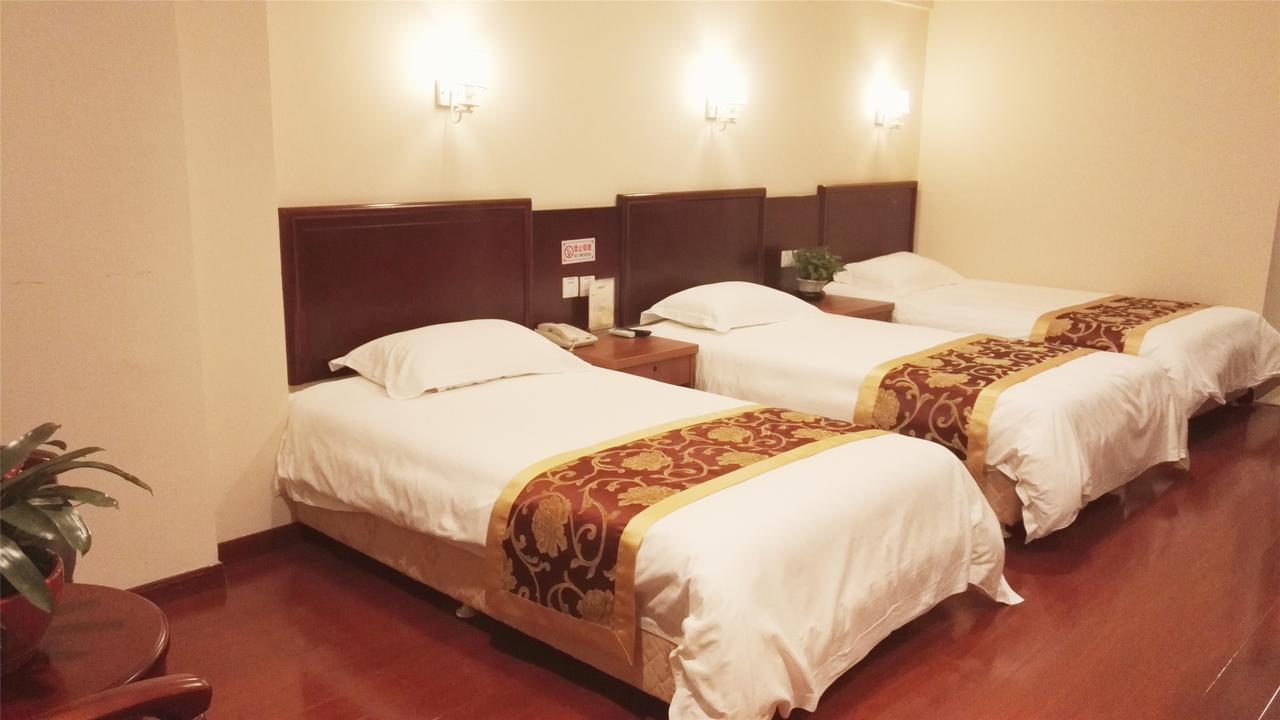Greentree Inn Anhui Guangde Zhongyang Lecheng Business Hotel Exterior foto